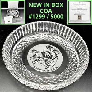 Waterford Crystal AUSTRALIANA FLORA Collection Sweet Dish 1968 RARE Vtg 5” (NIB)
